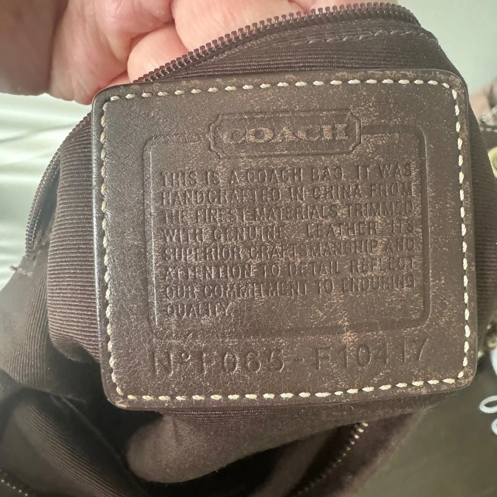 💜 Y2K Vintage Coach Purple Signature Jacquard Crossbody F10417 💜